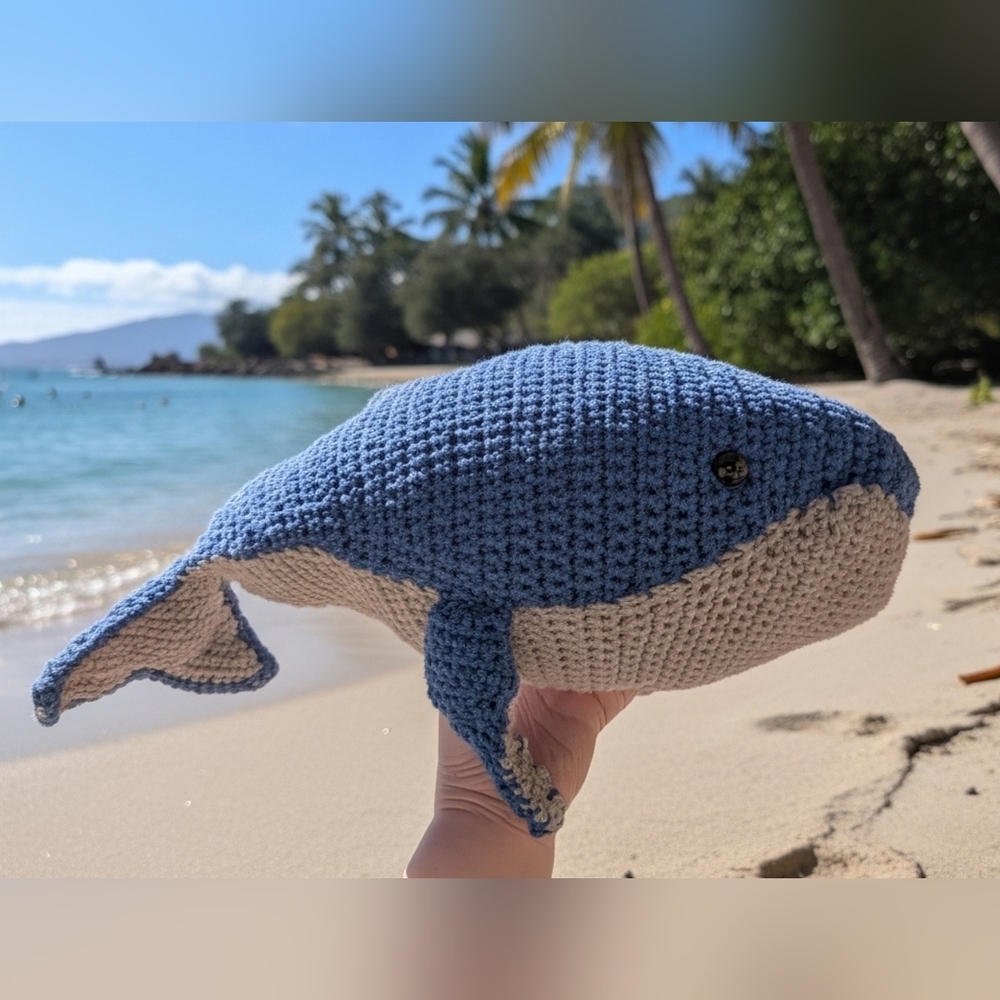Crochet Baby Blue Whale